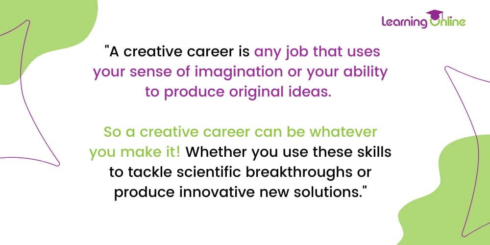 A creative career infographic