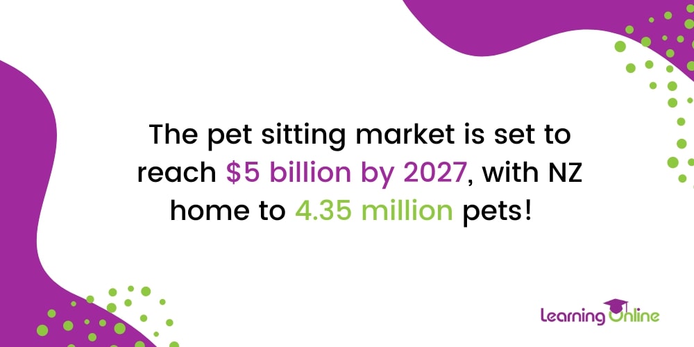 Pet sitting market infographic